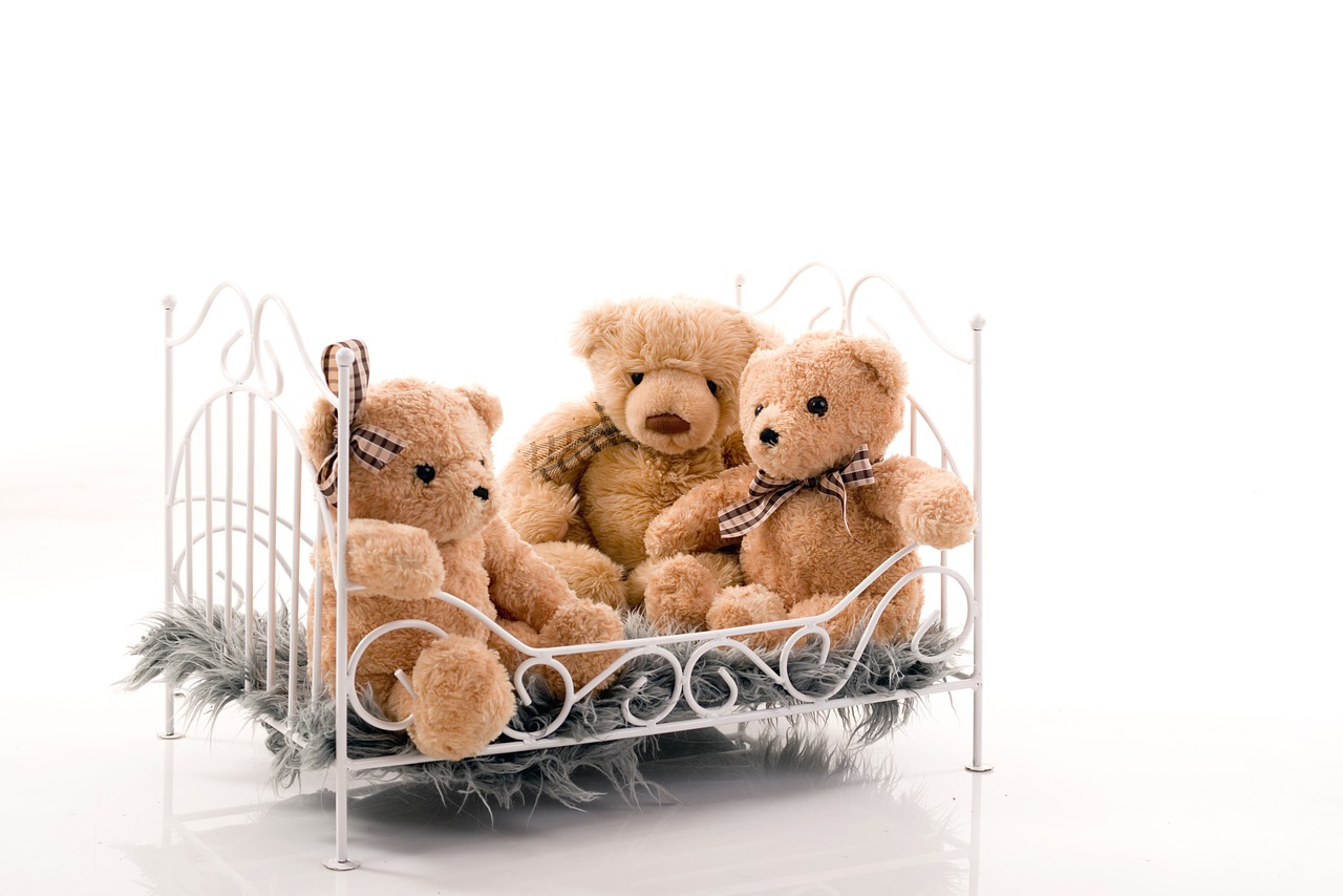 bed crib bears free photo