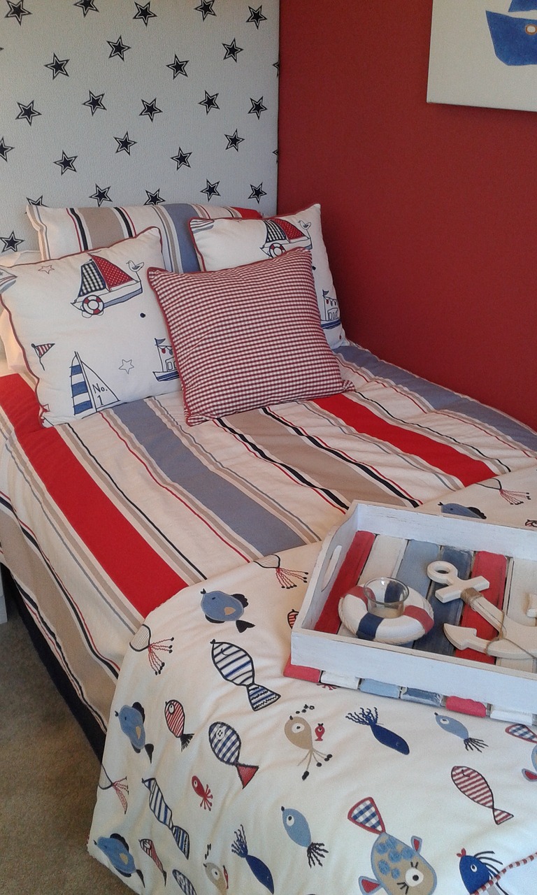 bed child room bedding free photo