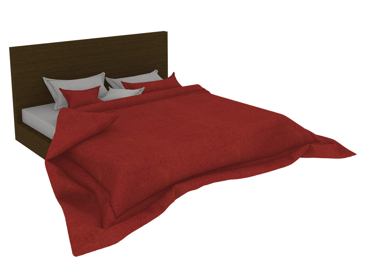bed 3d render free photo