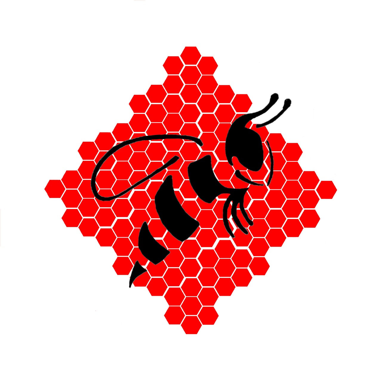 bee logo honeycomb free photo