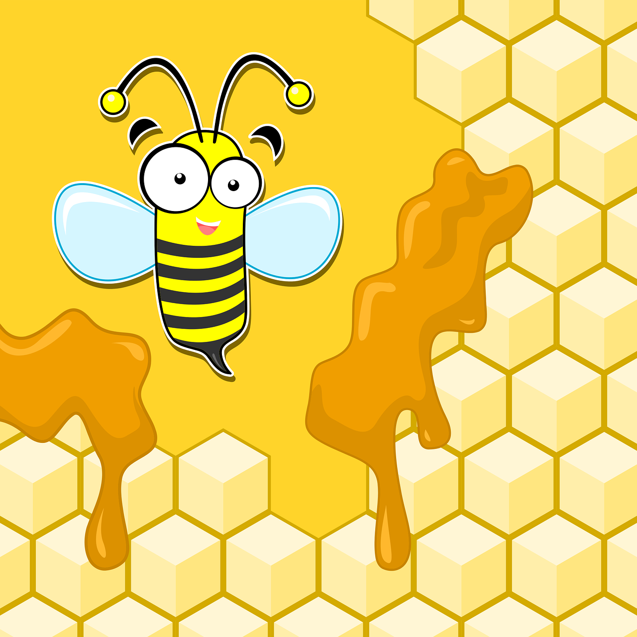 bee mascot character free photo