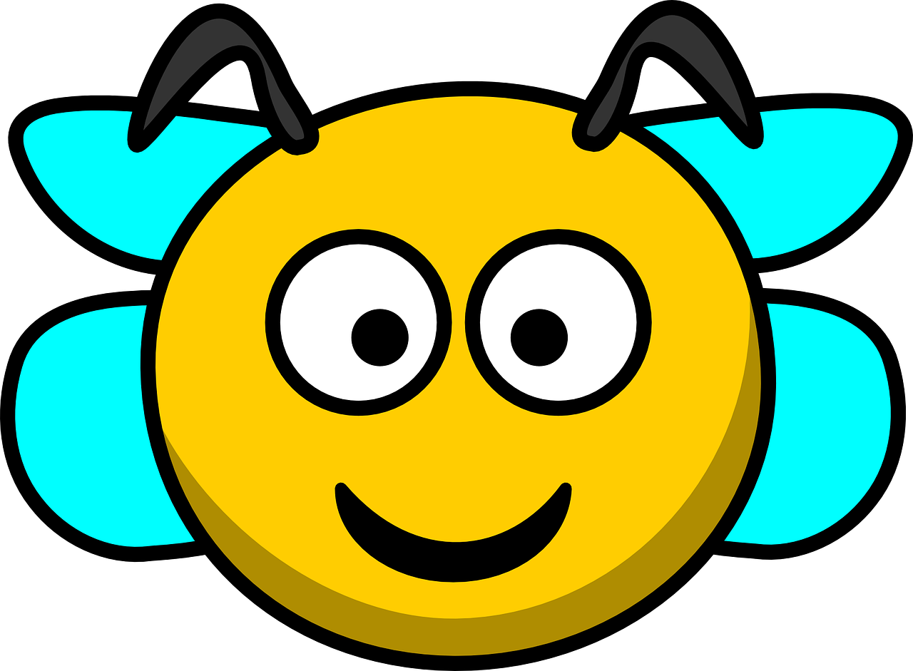 bee head smile free photo