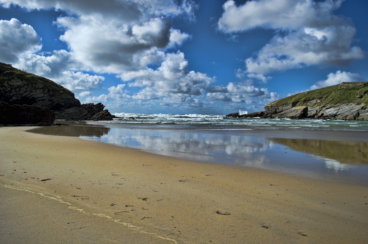 beech sea landscape free photo