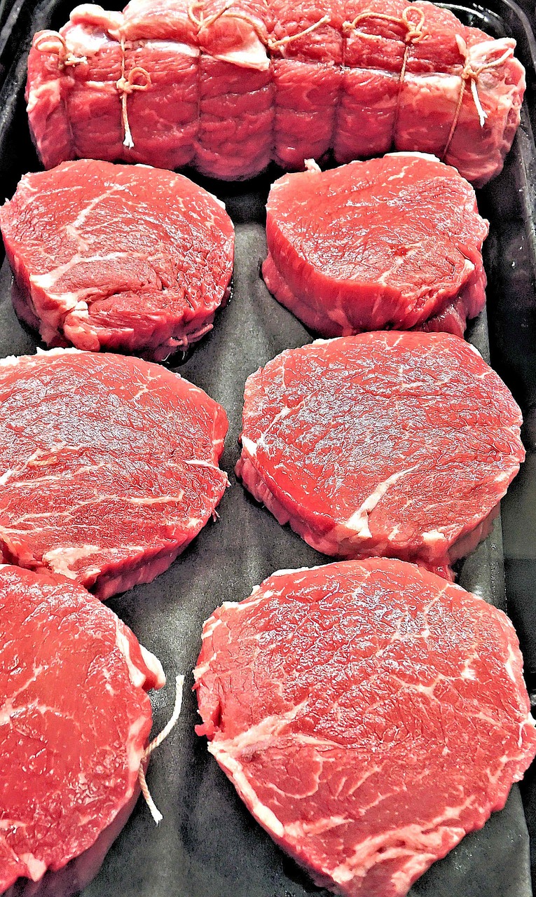 beef ribeye steak tender marbled free photo