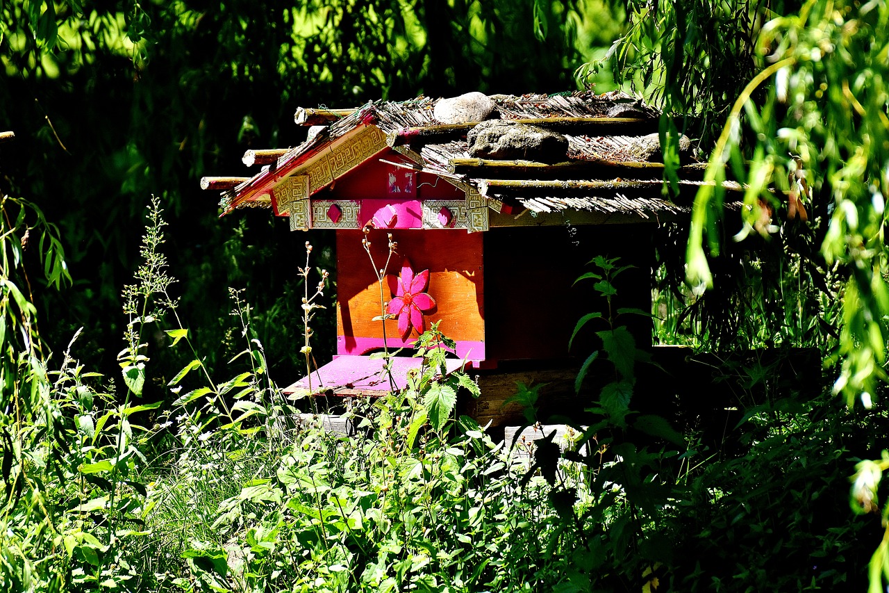 beehive bee house bees free photo