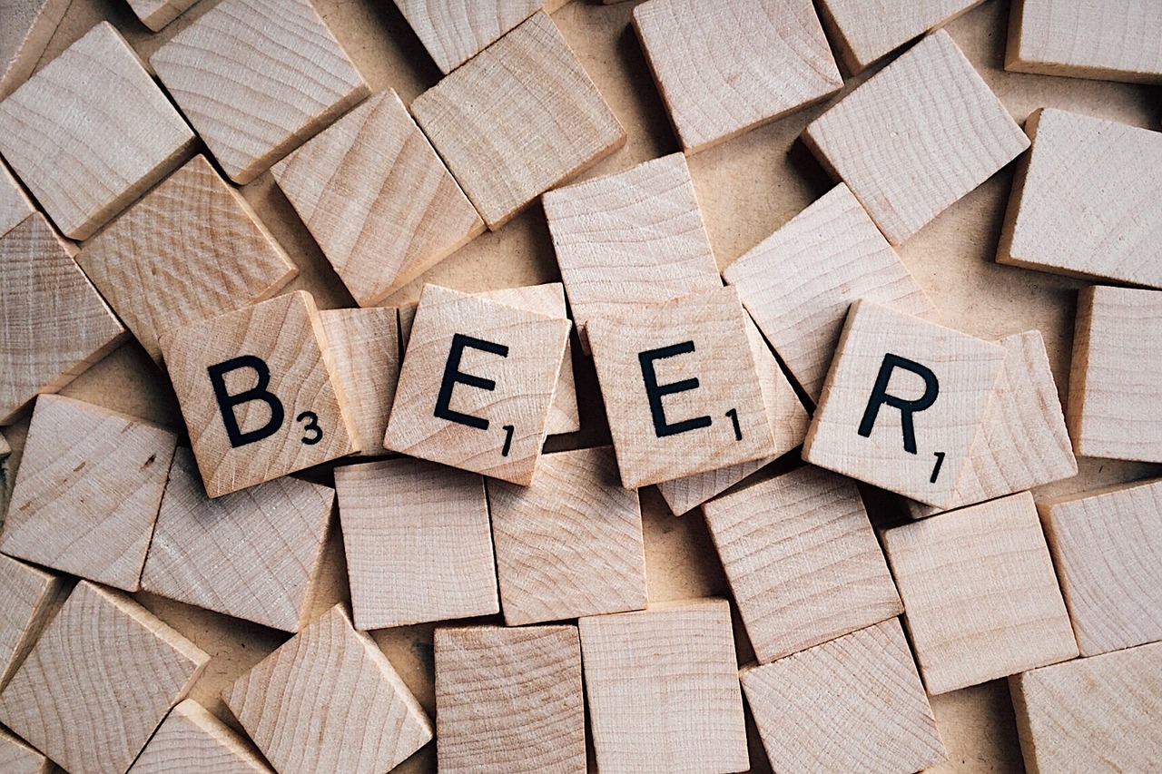 beer word letters free photo