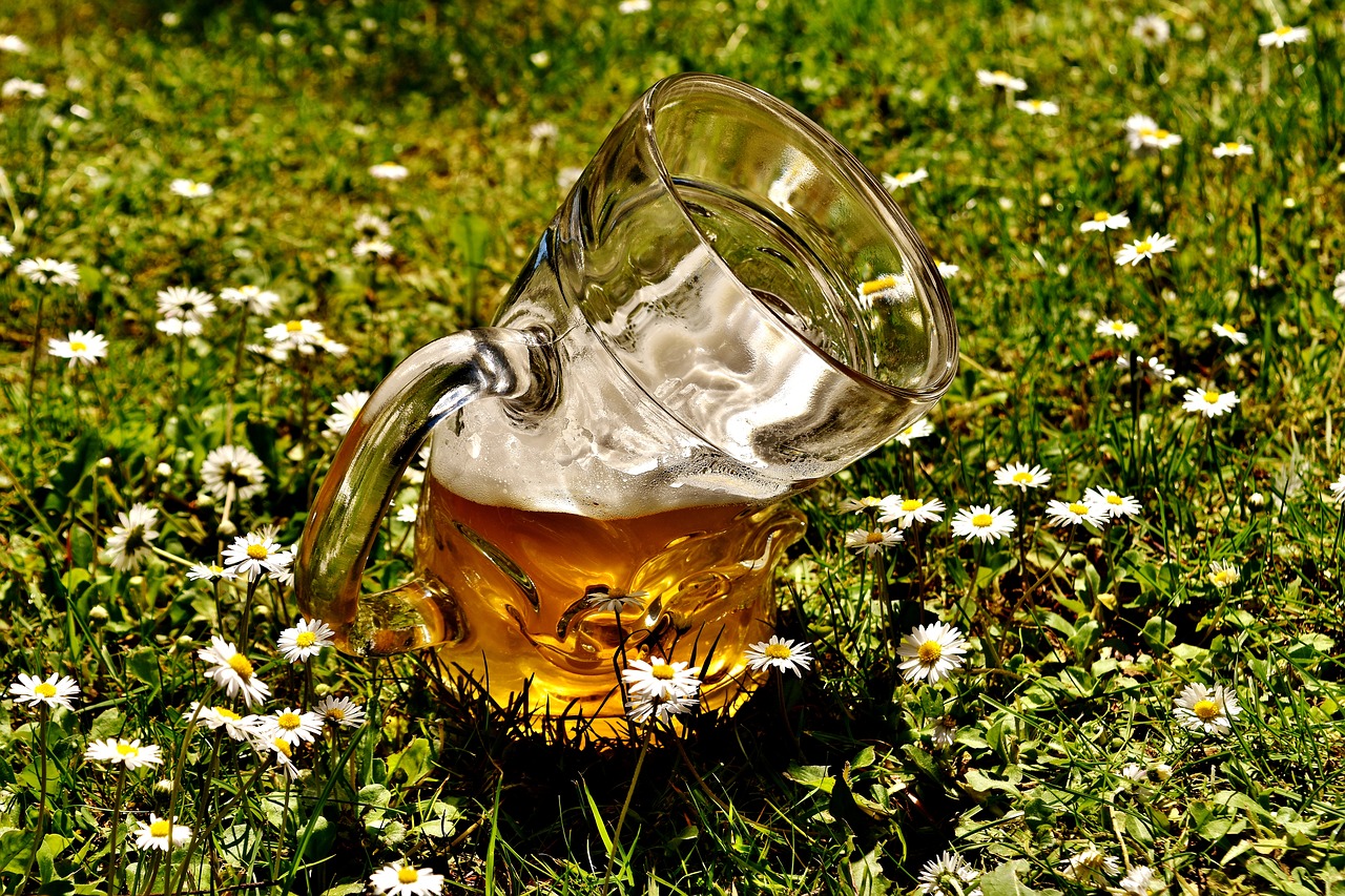 beer beer glass deformed free photo