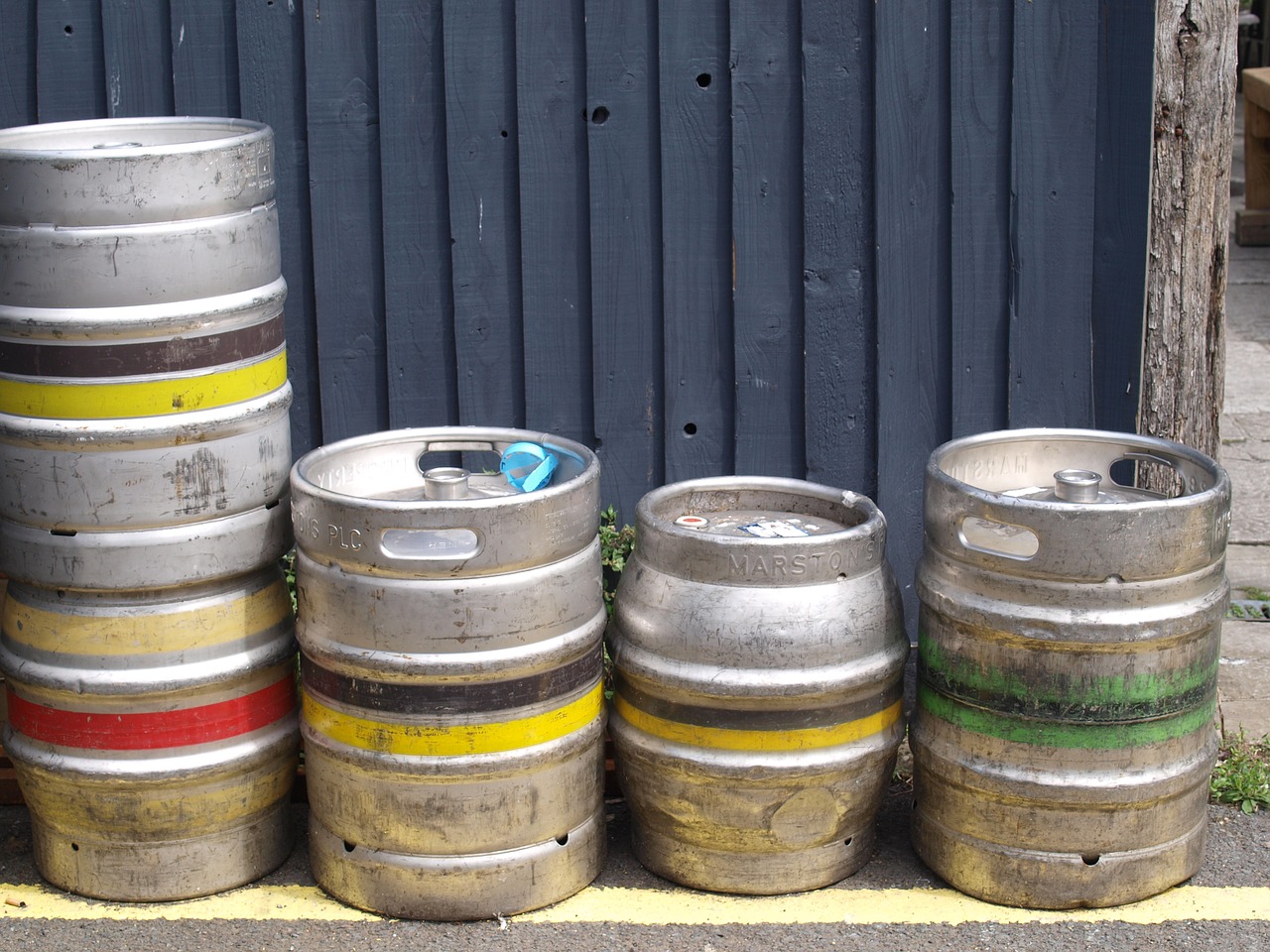 beer barrels containers free photo