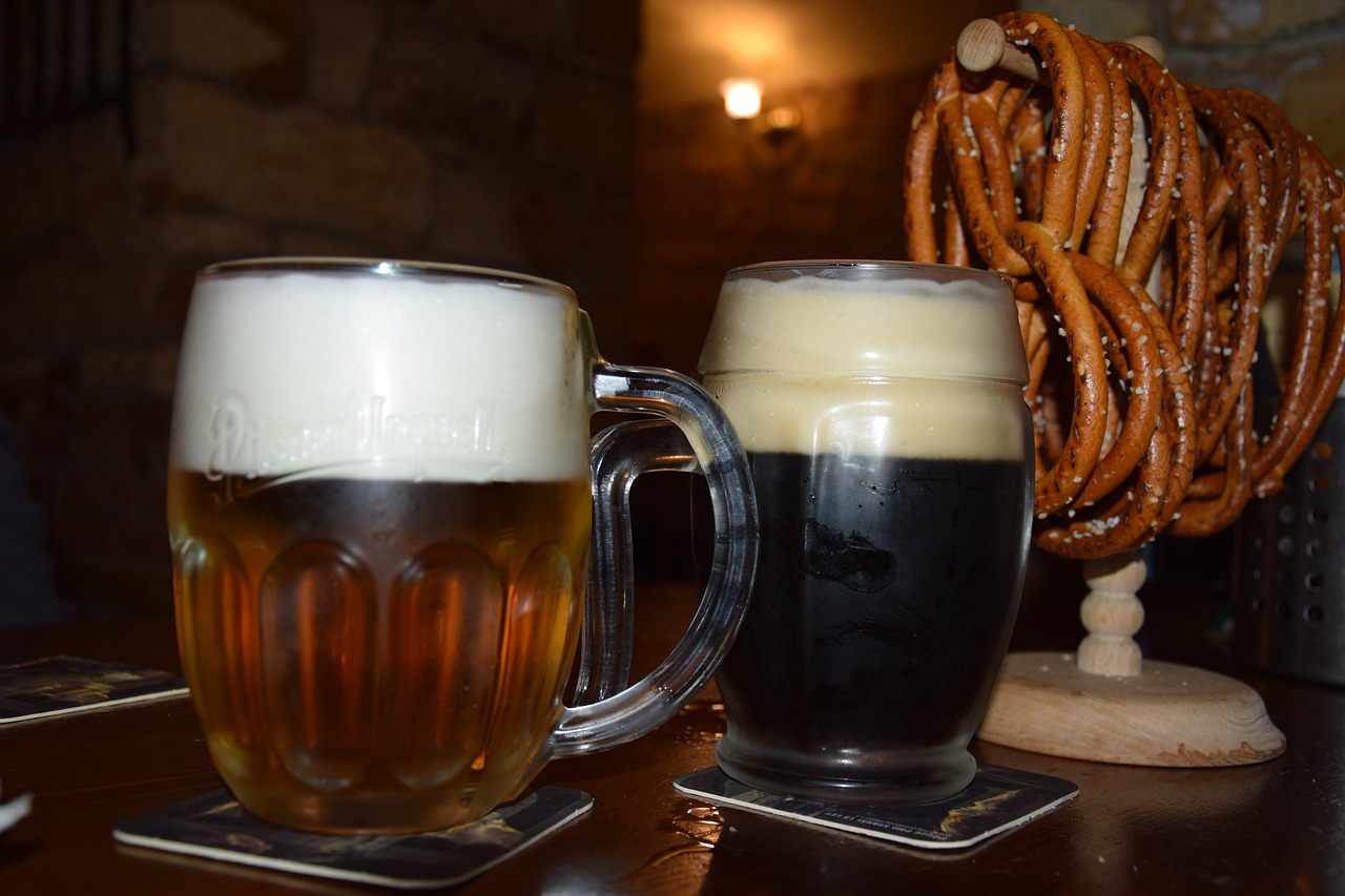 beer  prague  czech republic free photo