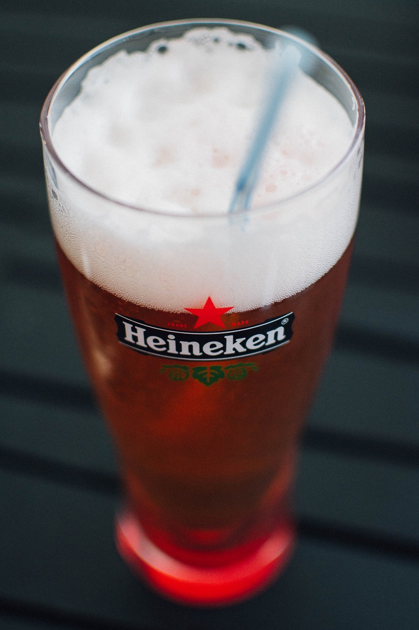 beer glass heineken free photo