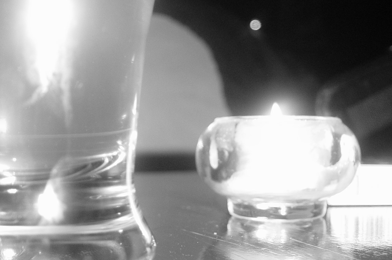 beer candle ambience free photo