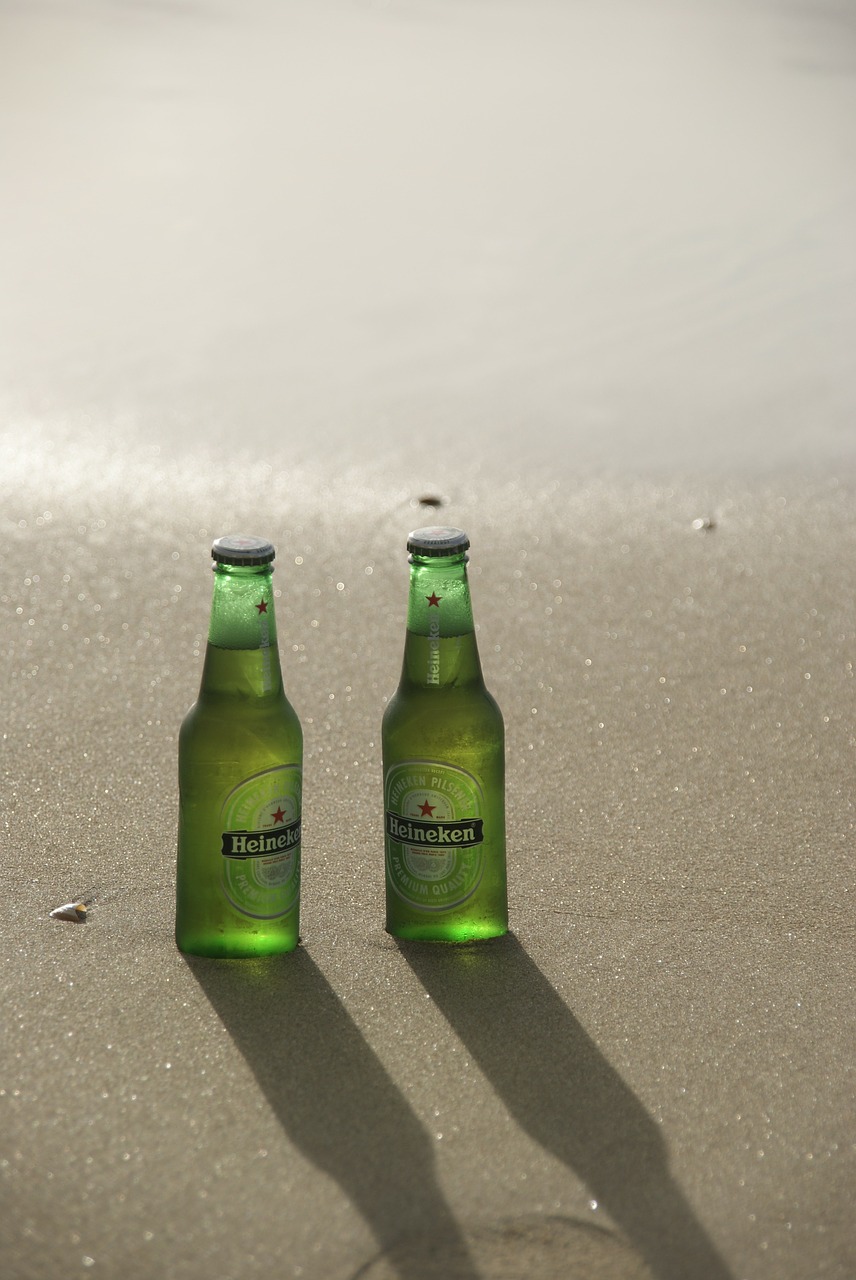beer bottles beer beach free photo
