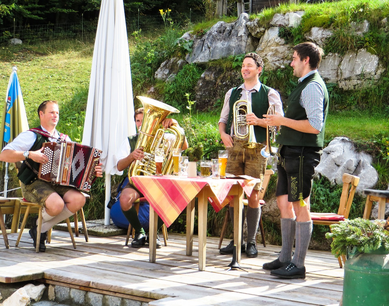 beer garden music bavaria free photo