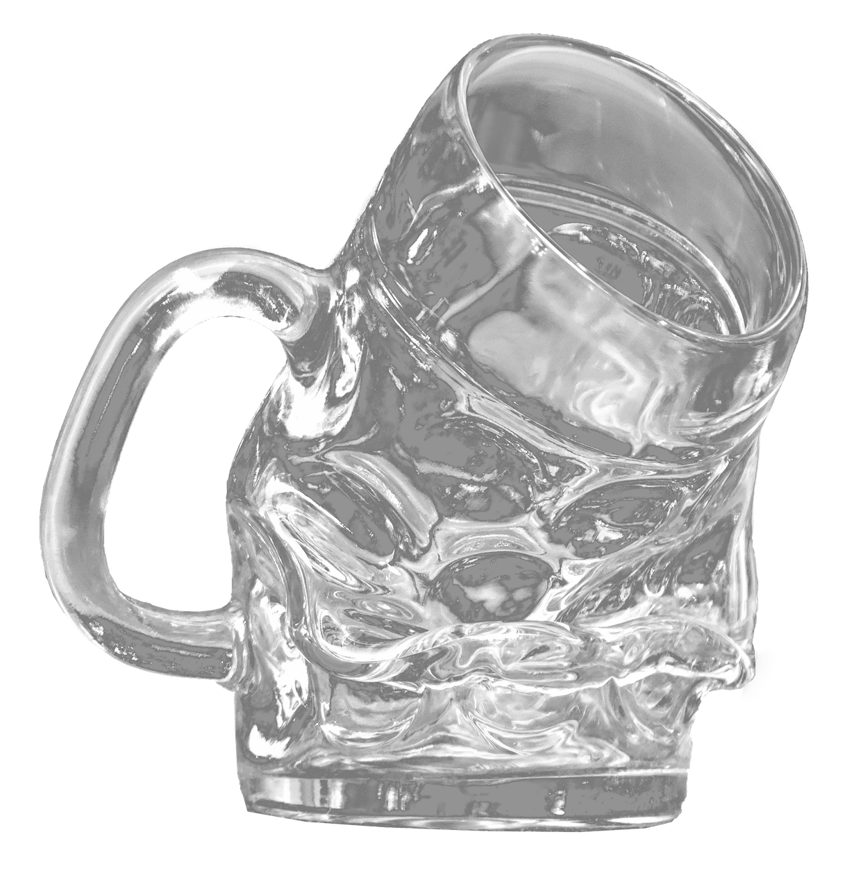 beer glass askew isolated free photo