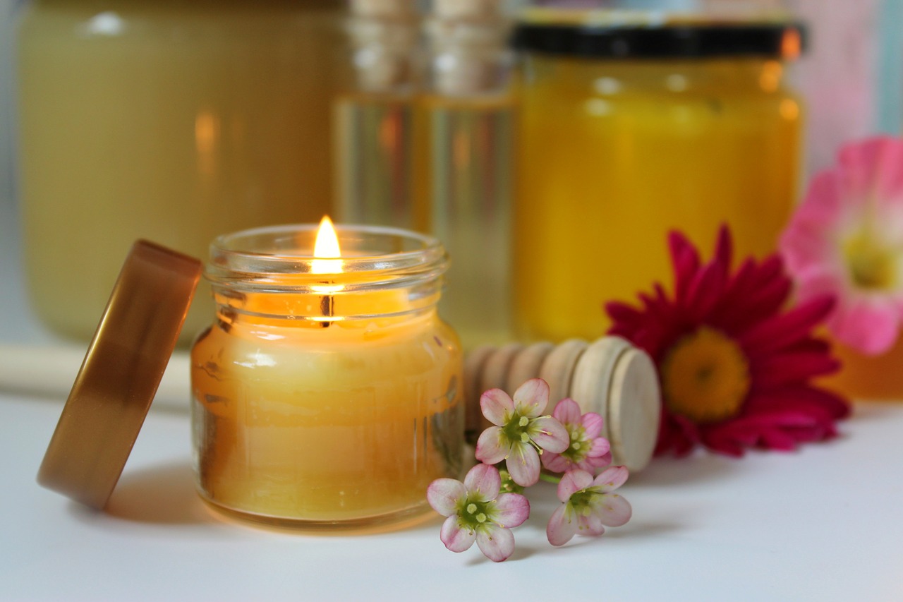 beeswax candle  beeswax  honey products free photo