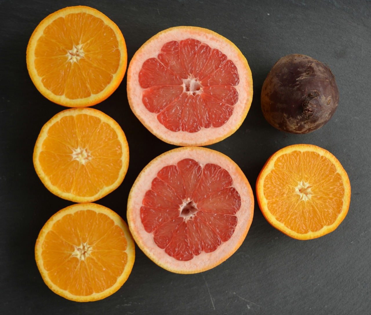 beet root grapefruit orange free photo