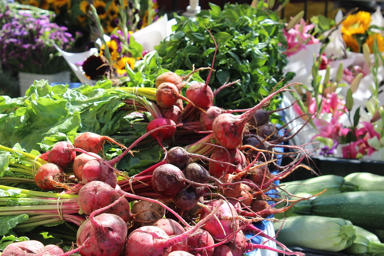 beets farmers market flowers free photo