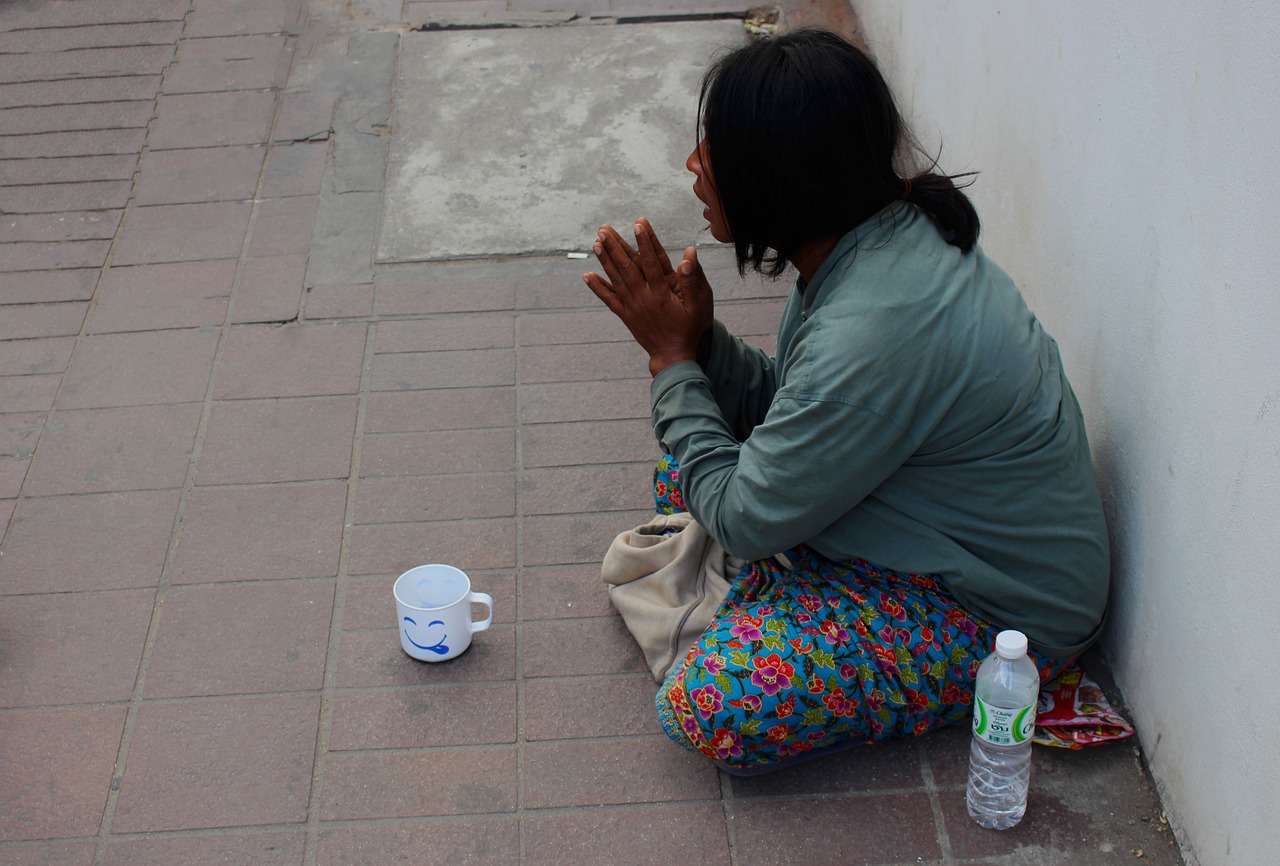 beggar woman help free photo