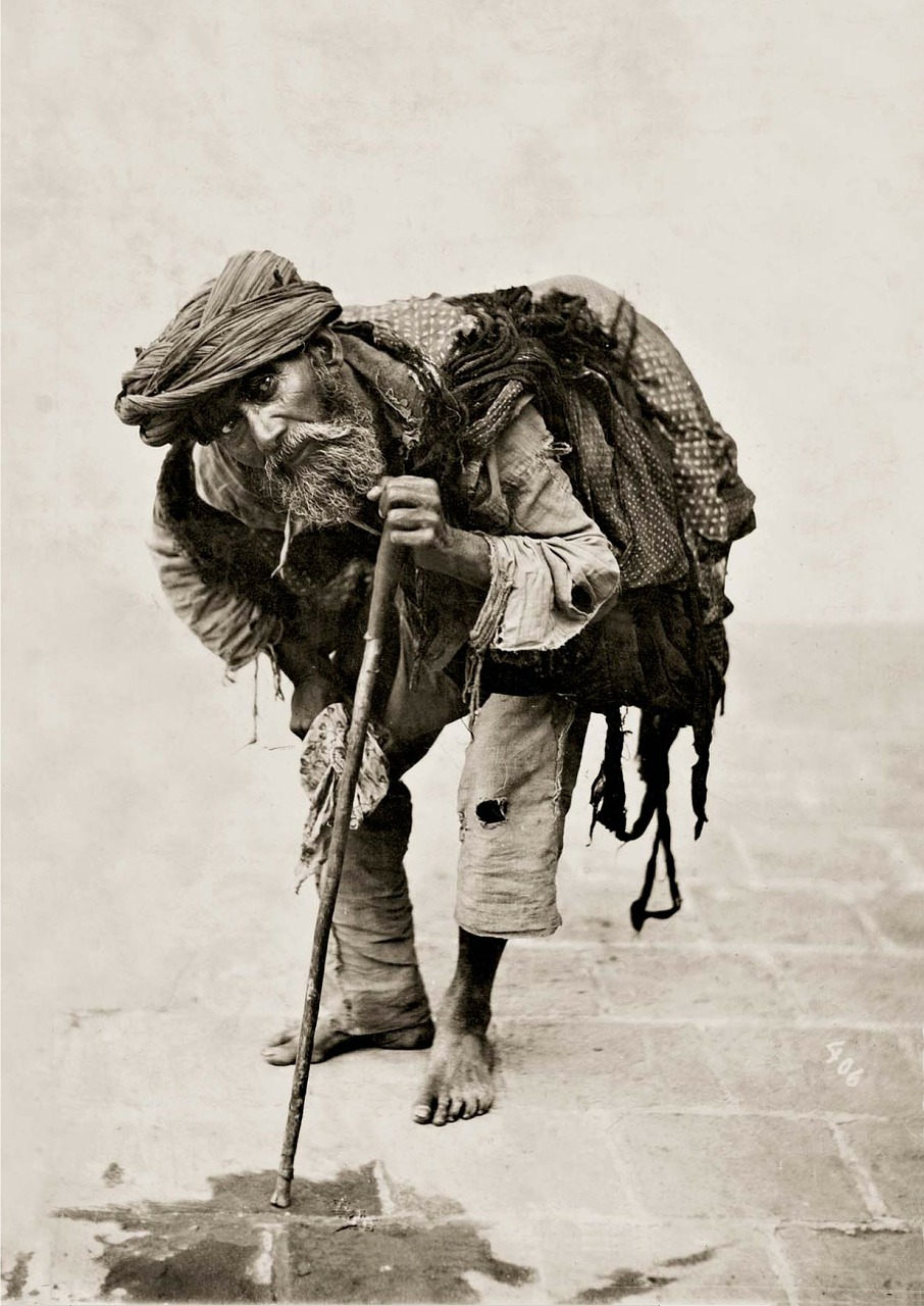 beggars poverty tehran free photo