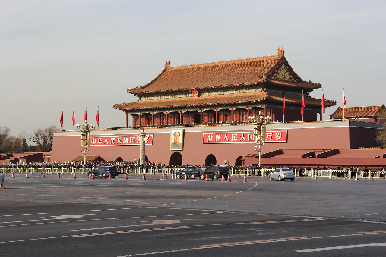 beijing tiananmen square the magnificent free photo