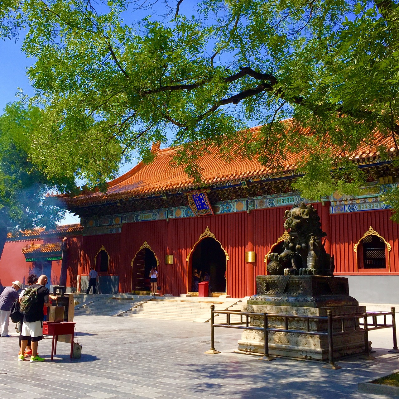beijing lama temple classical free photo