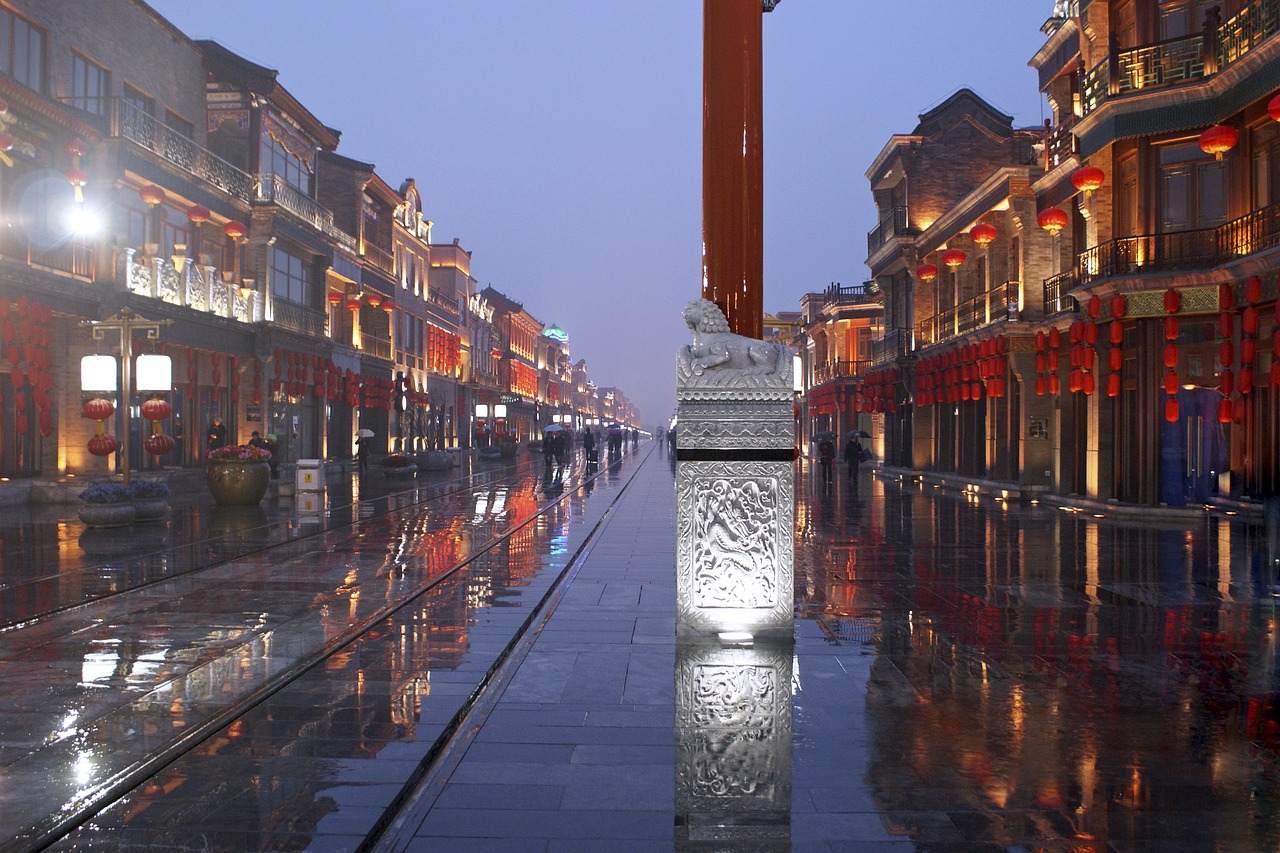 Beijing,china,road,rain,wet - free image from needpix.com