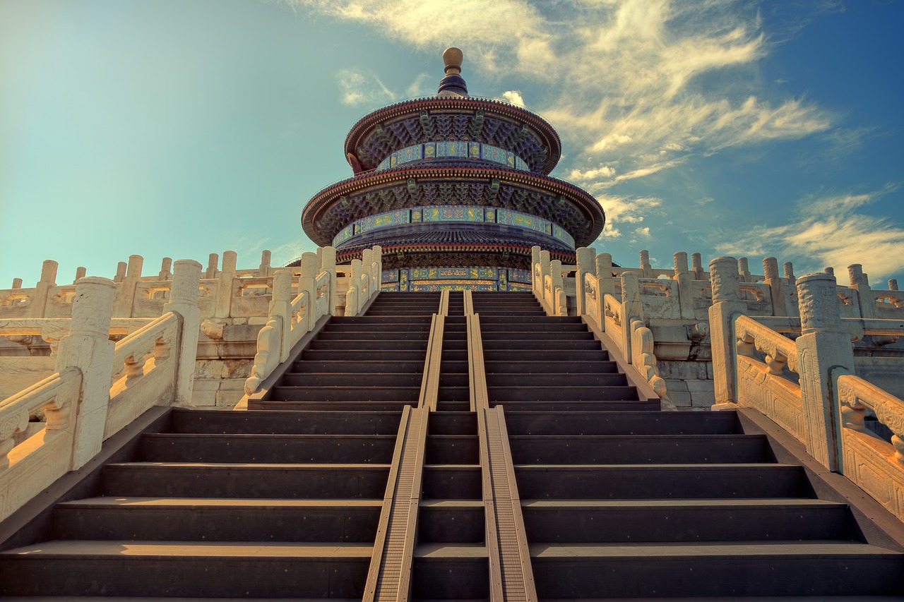 beijing  temple of heaven  stairs free photo