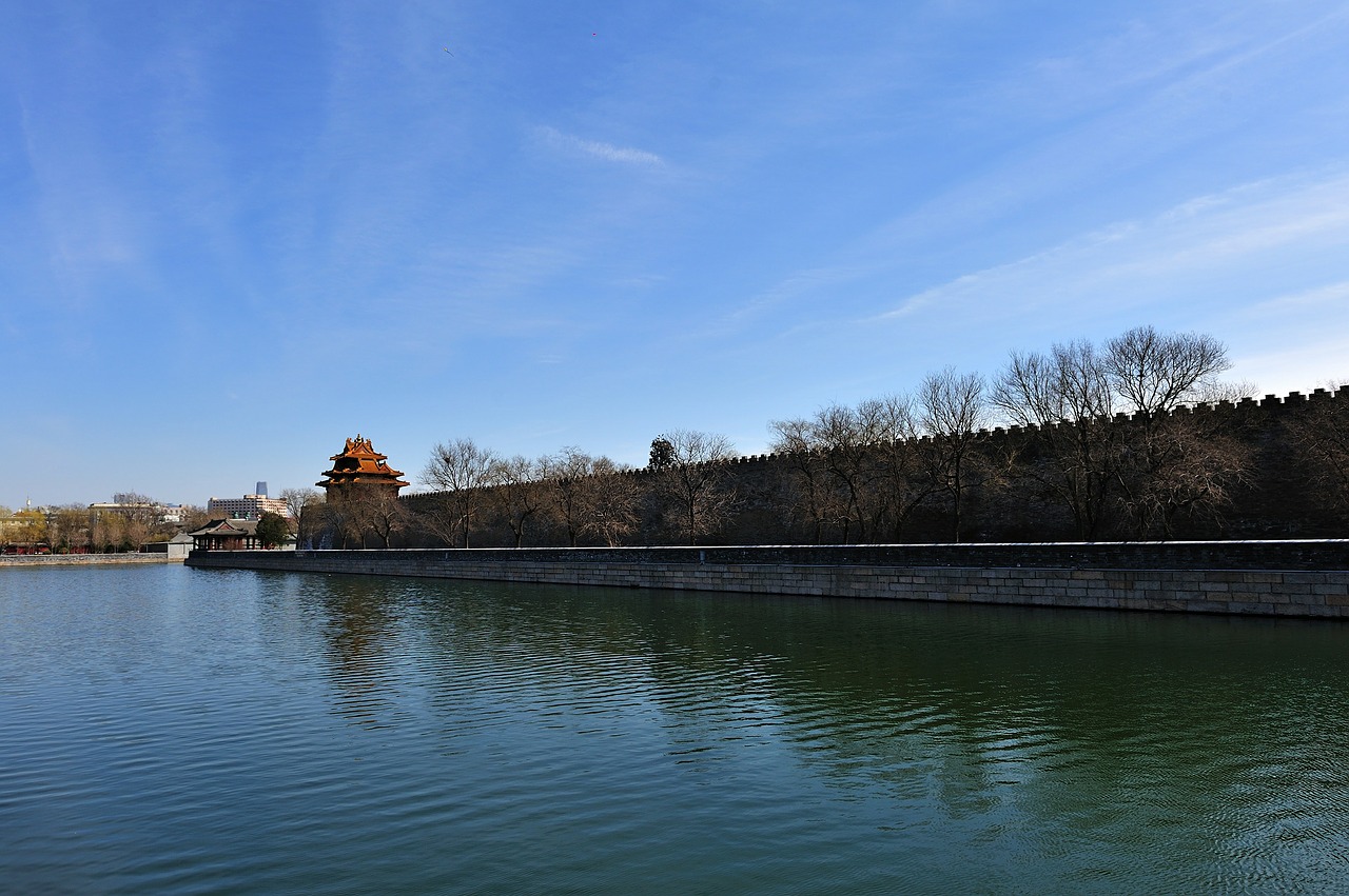 beijing moat the national palace museum free photo