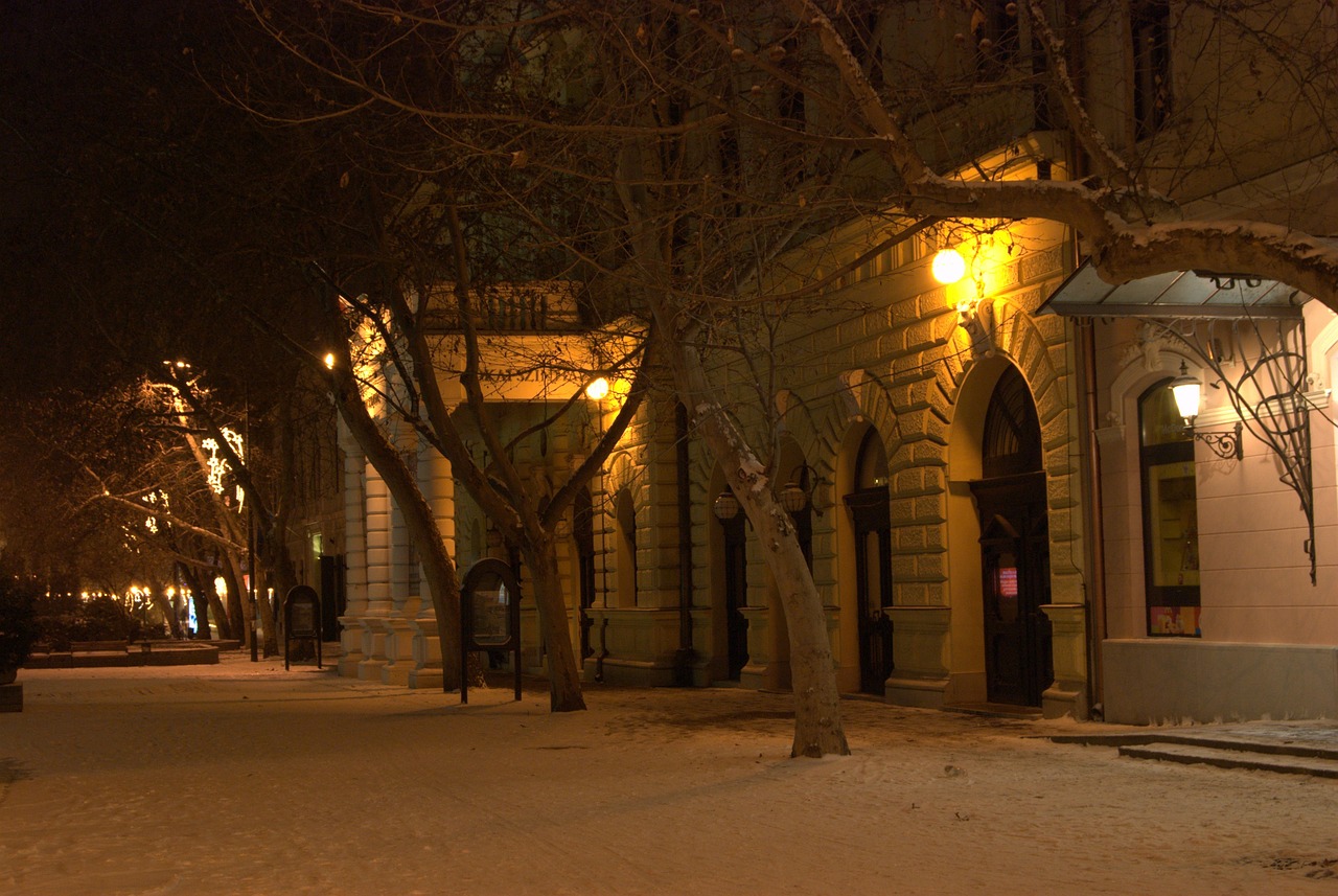 békéscsaba theatre snow free photo