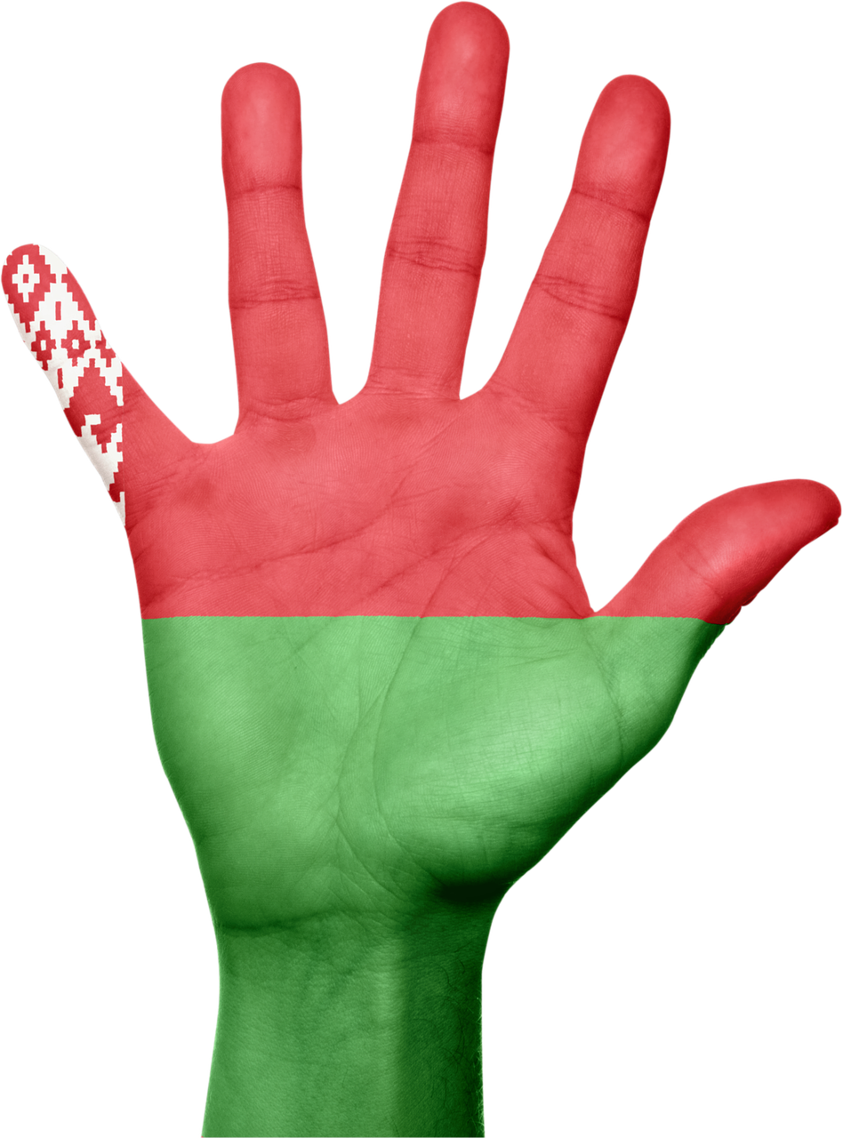 belarus flag hand free photo