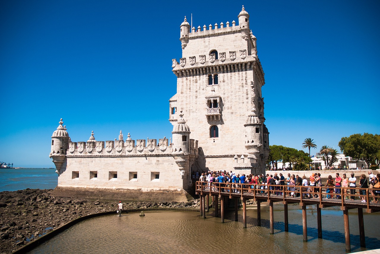 belém tower tagus river lisbon free photo