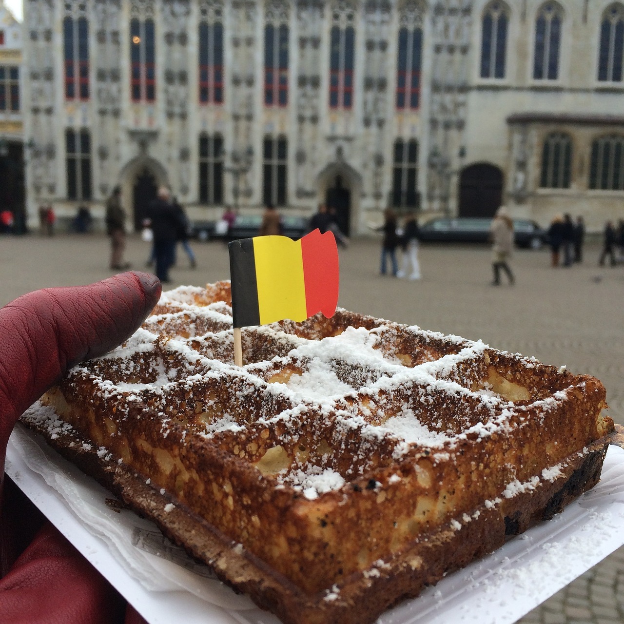 belgium waffle flag free photo