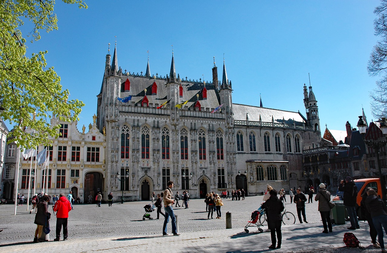 belgium 2015  the stadhuis of bruges 1376-1420  historically free photo