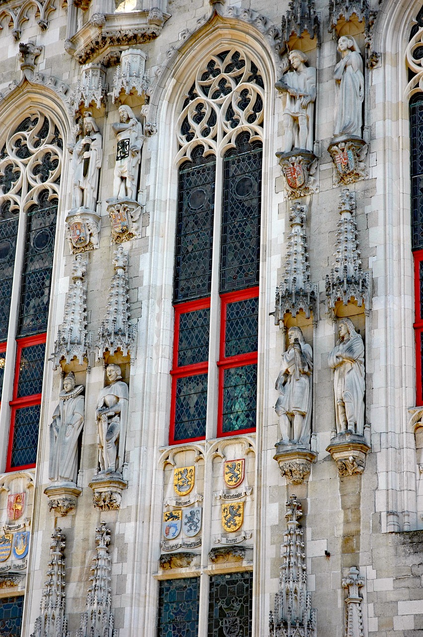 belgium 2015  stadhuis  bruges 1376-1420 free photo