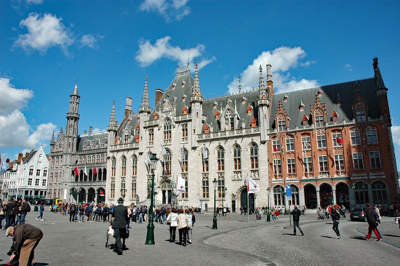 belgium 2015  bruges  provinciaal hof 1921 free photo