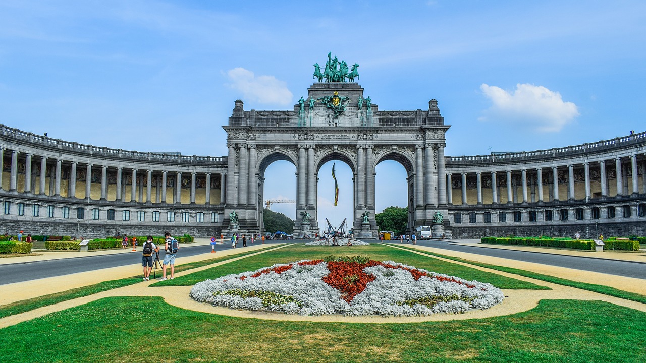 belgium  brussels  cinquantenaire park free photo