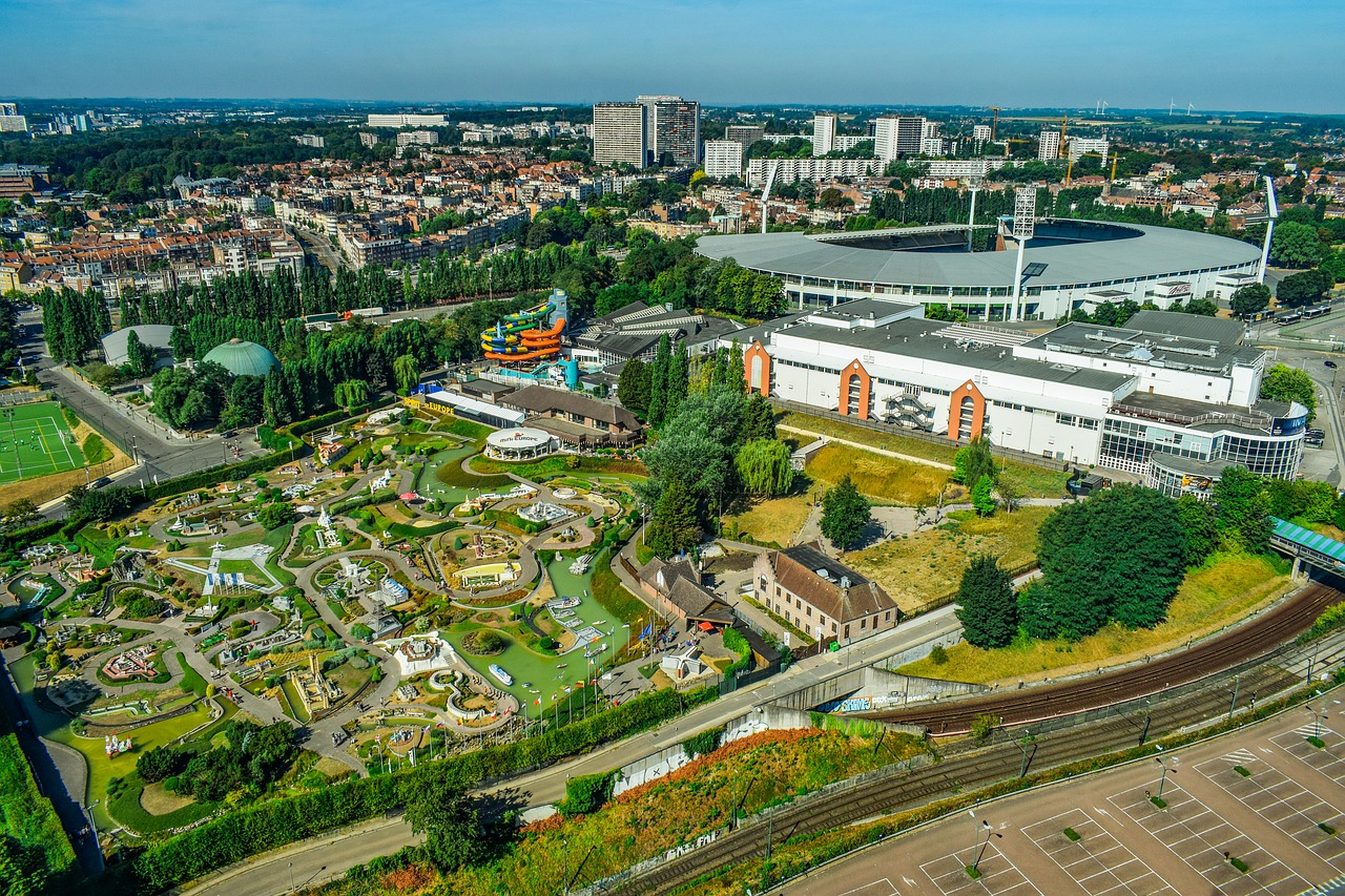 belgium  brussels  aerial view free photo