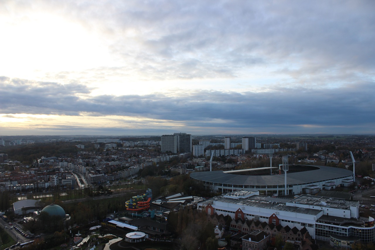 belgium aerial brussels free photo