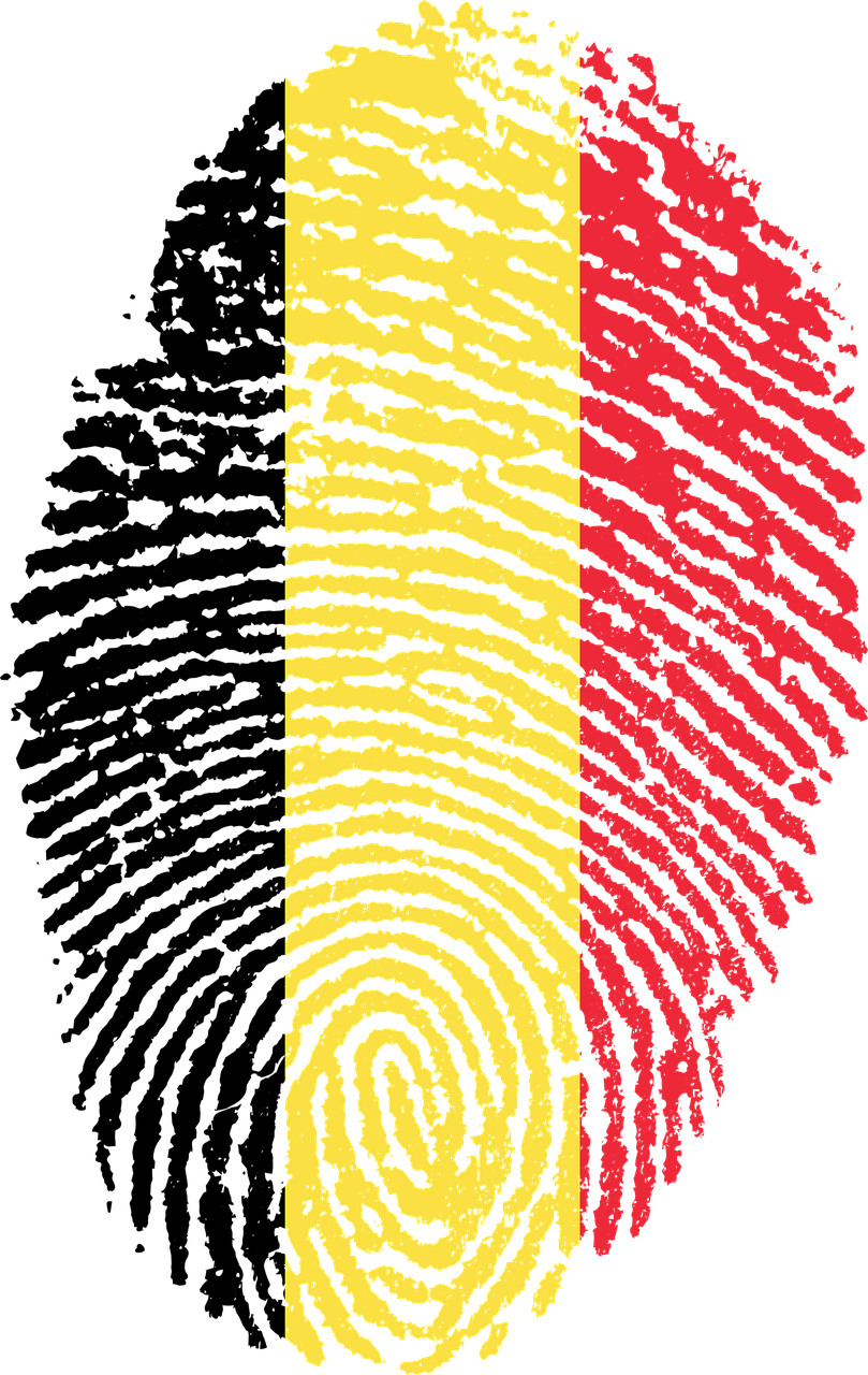 belgium flag fingerprint free photo