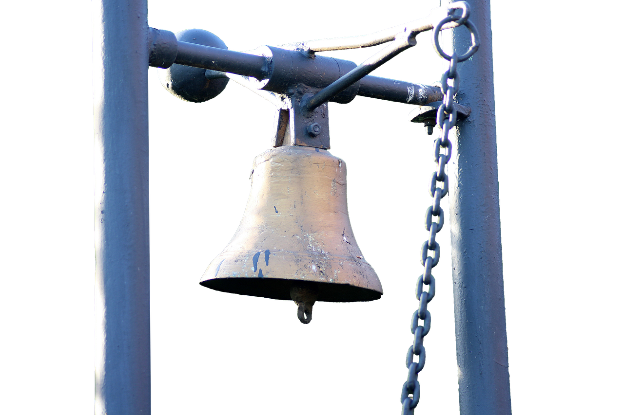 bell  isolated  ring free photo
