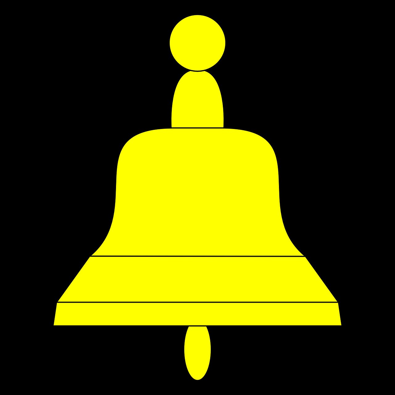 bell yellow symbol free photo