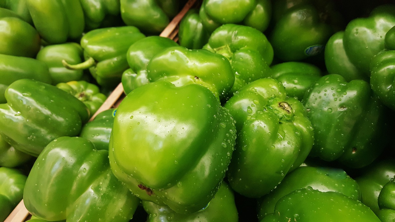 bell peppers green bell peppers capsicum free photo