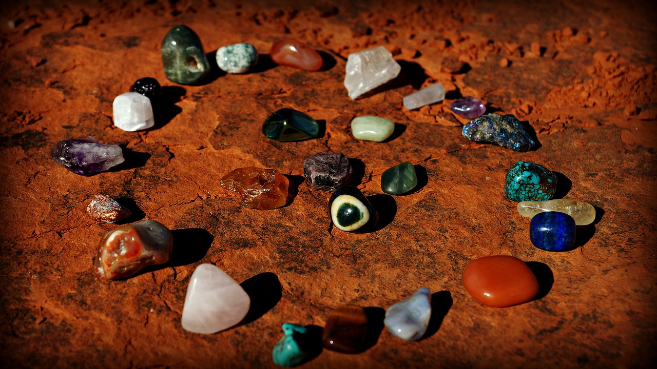 bell rock vortex stones crystals free photo
