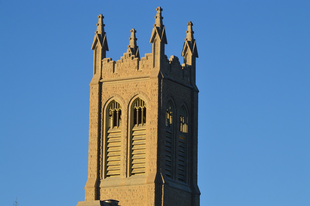 bell tower church blue sky free photo