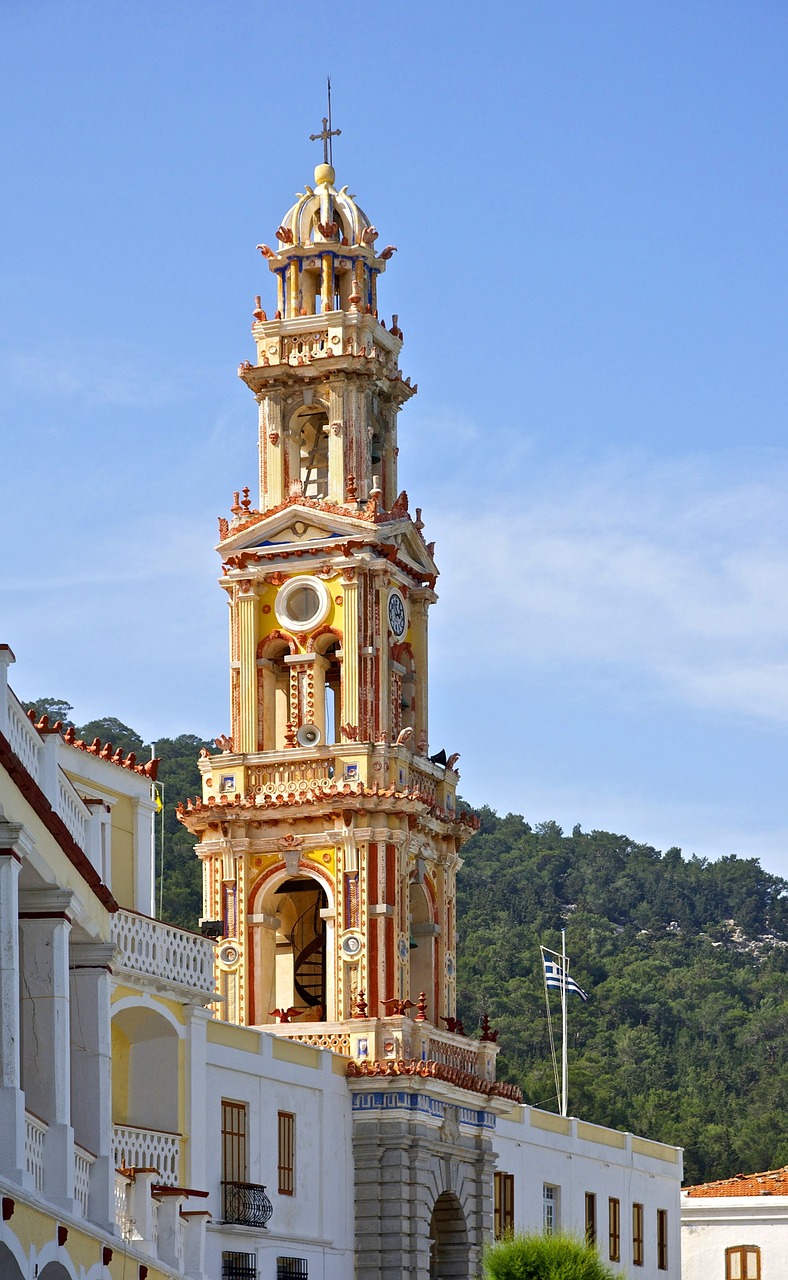 bell tower archangel michael monastery free photo