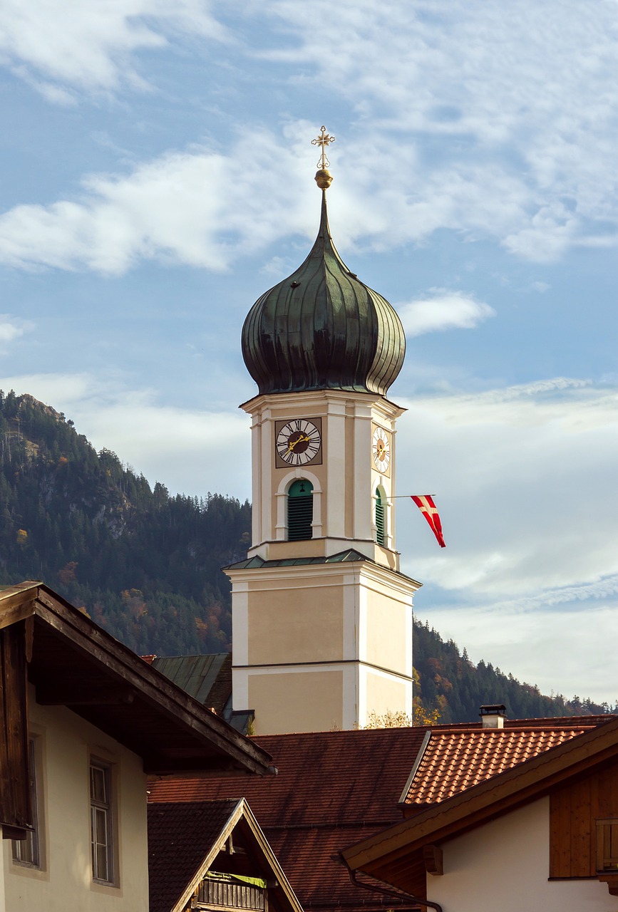 bell tower oberammergau bavaria free photo