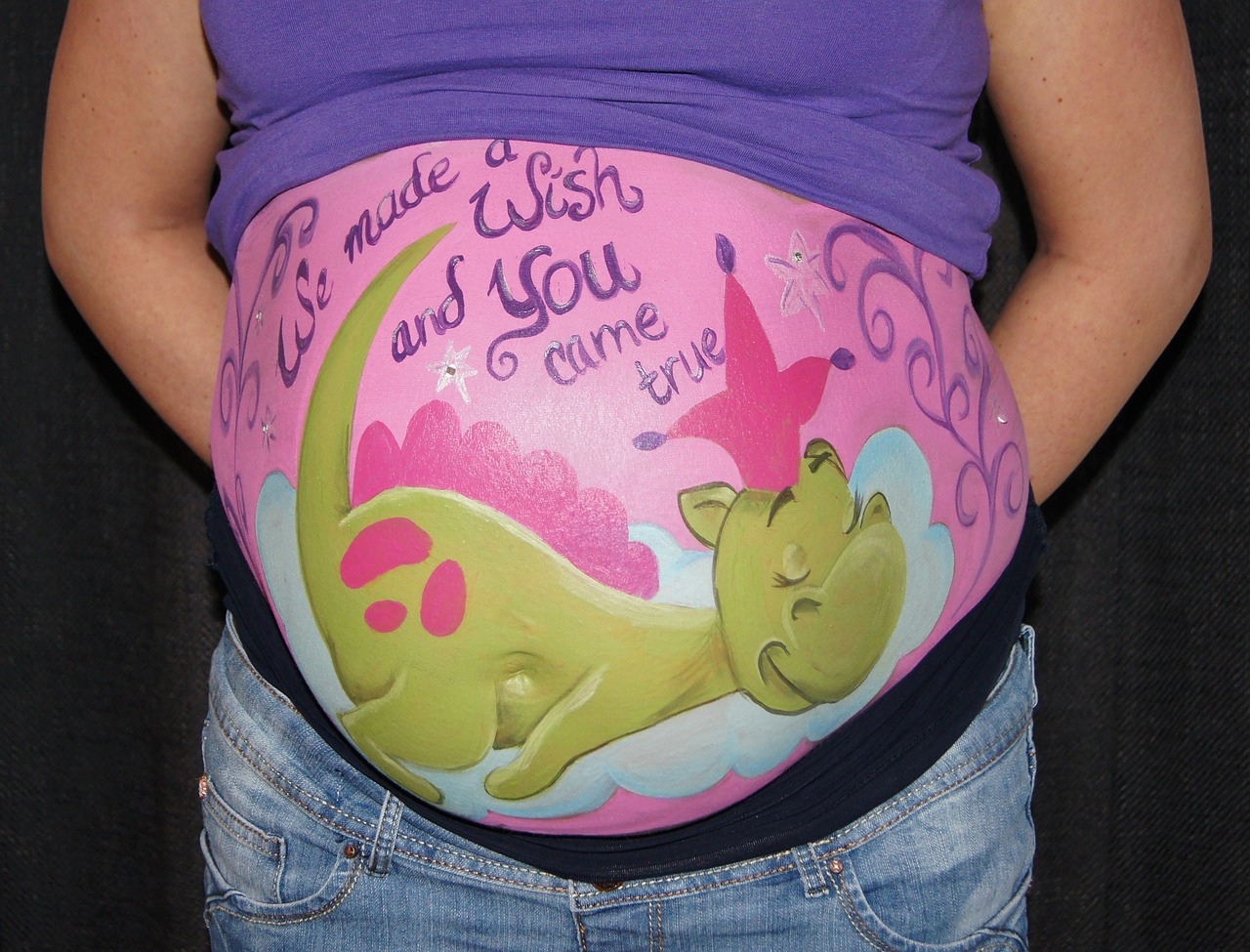 bellypaint belly painting pregnant free photo
