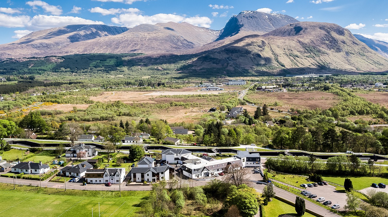 ben nevis  drone  aerial free photo