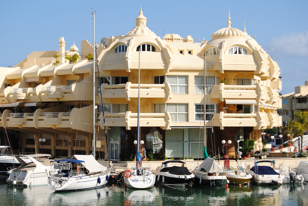 benalmadena puerto marina malaga free photo