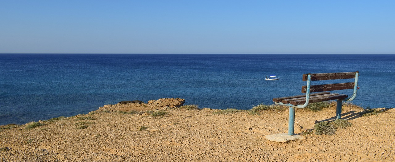 bench view point sea free photo